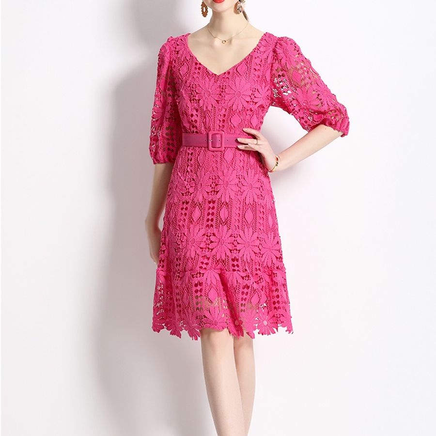 👗👗立體古董蕾絲洋裝👗👗-4