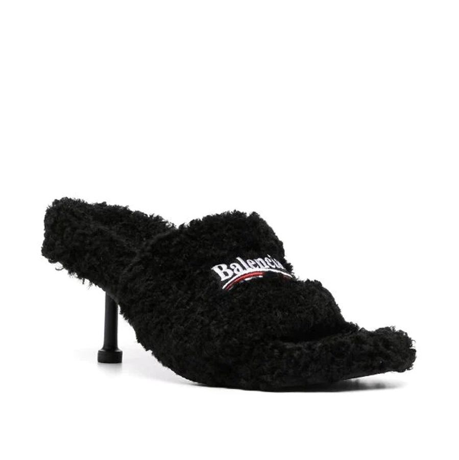 Balenciaga巴黎世家 Furry 泰迪絨高跟鞋-1