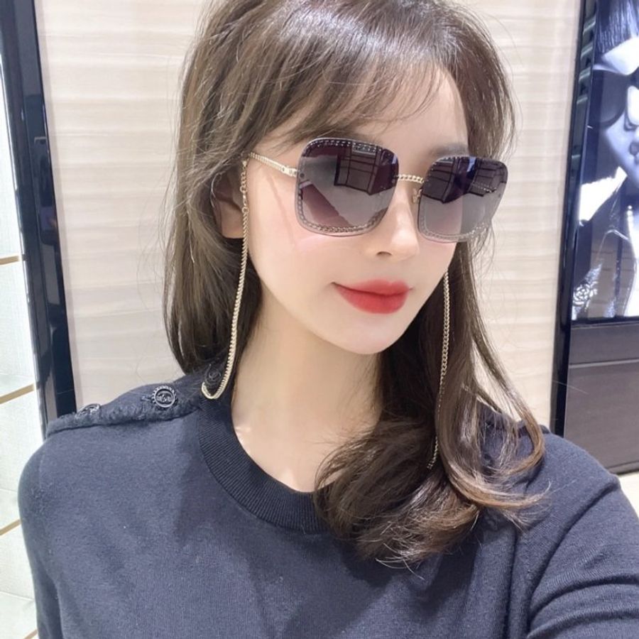 【預購】麗睛眼鏡Chanel【可刷卡分期】香奈兒 CH4244 單條鏈 太陽眼鏡 附可拆式香奈兒眼鏡鏈 小香太陽眼鏡-10