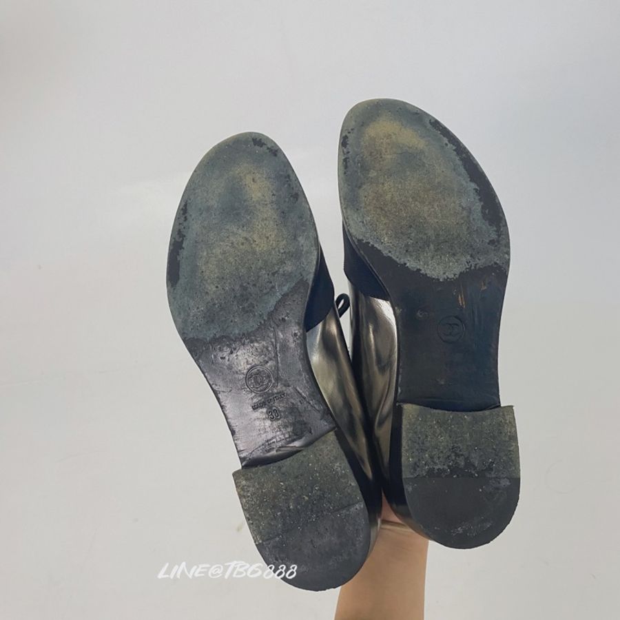 CHANEL銀色拼接皮鞋 牛津鞋 🏷️SIZE 38-20