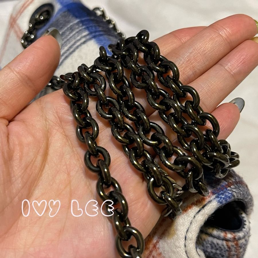 LONGCHAMP藍白色格紋毛呢斜背單肩包Small Brioche Crossbody Bag In Blue二手精品-9