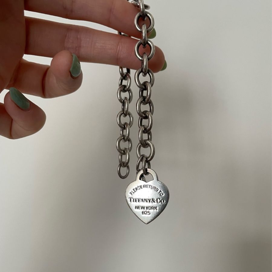 Tiffany.Co 經典愛心鐵牌手鏈-2