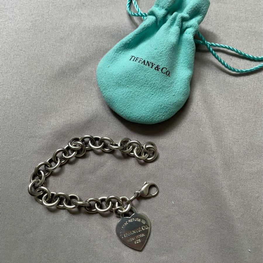 Tiffany.Co 經典愛心鐵牌手鏈-5