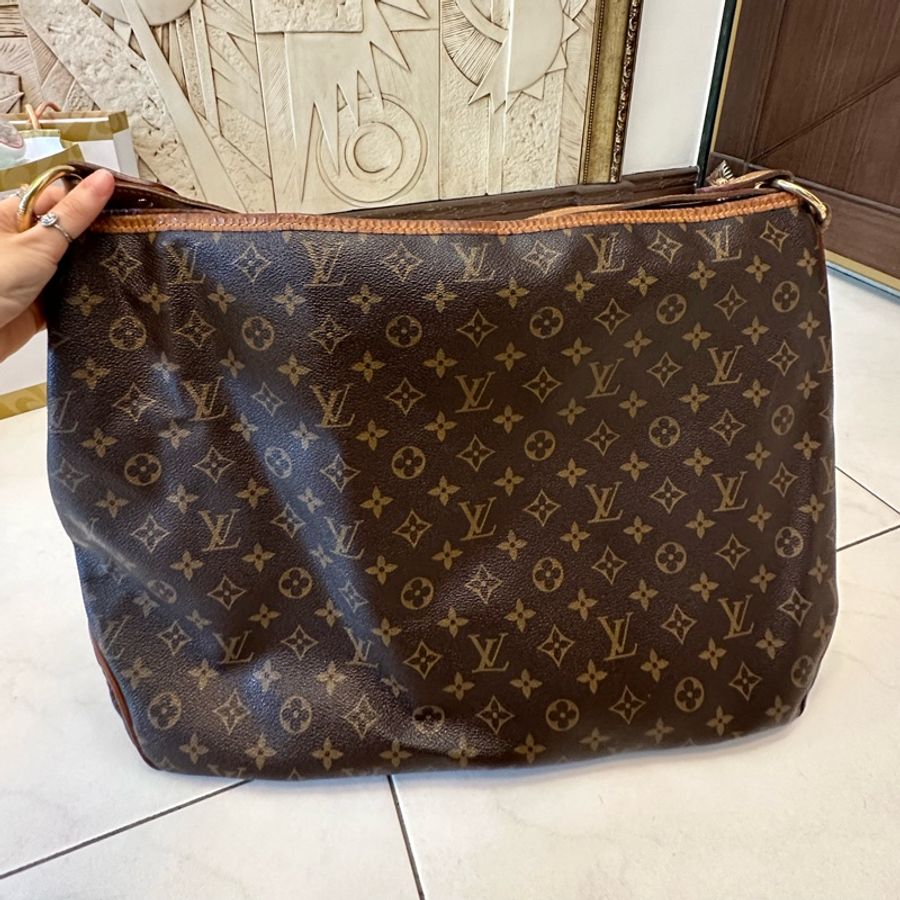 ❗️爆款 售出可排❗️#lv #vintage #delightful #古董包 #大包 #拉鍊款 容量大 肩帶寬 出差通勤 超吸睛炸街小紅書爆款💕-6