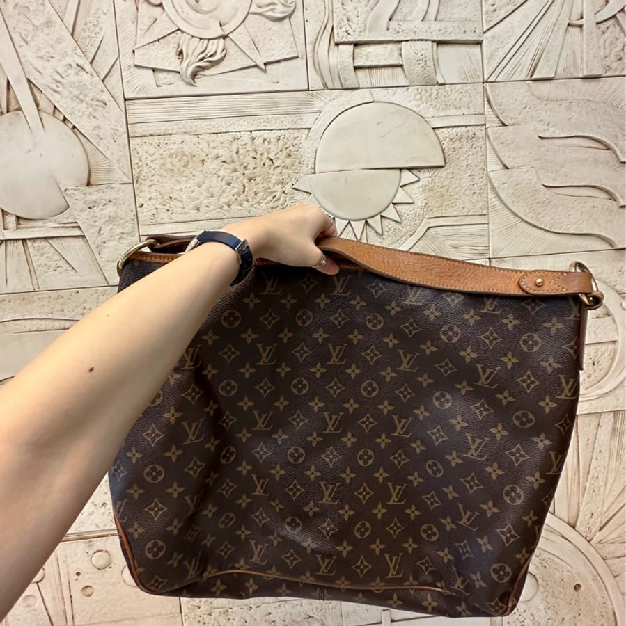 ❗️爆款 售出可排❗️#lv #vintage #delightful #古董包 #大包 #拉鍊款 容量大 肩帶寬 出差通勤 超吸睛炸街小紅書爆款💕-8