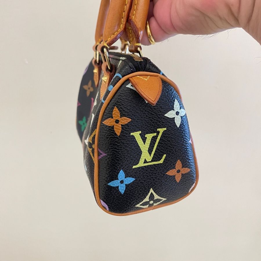 LV 絕版黑三彩mini speedy-2