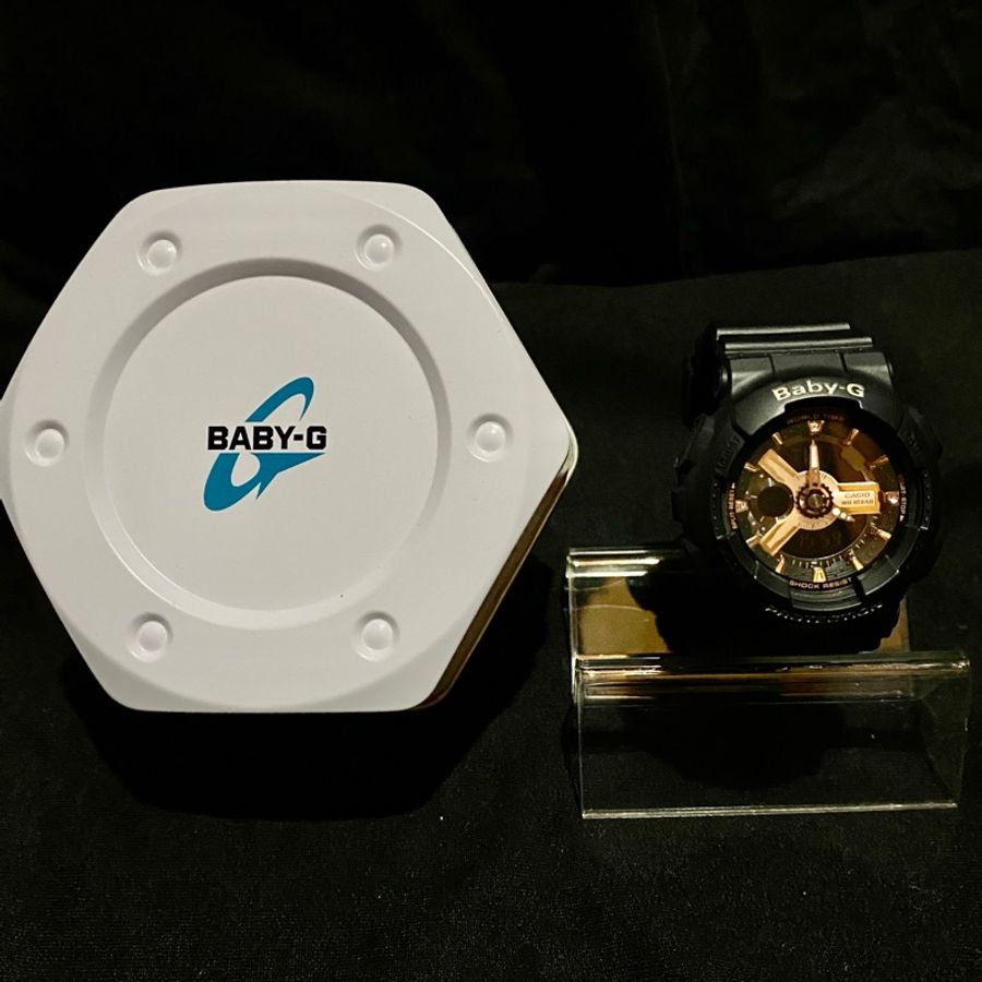 Baby-G黑玫瑰金手錶-0