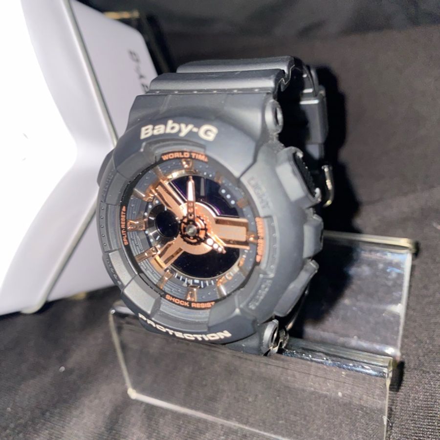 Baby-G黑玫瑰金手錶-2