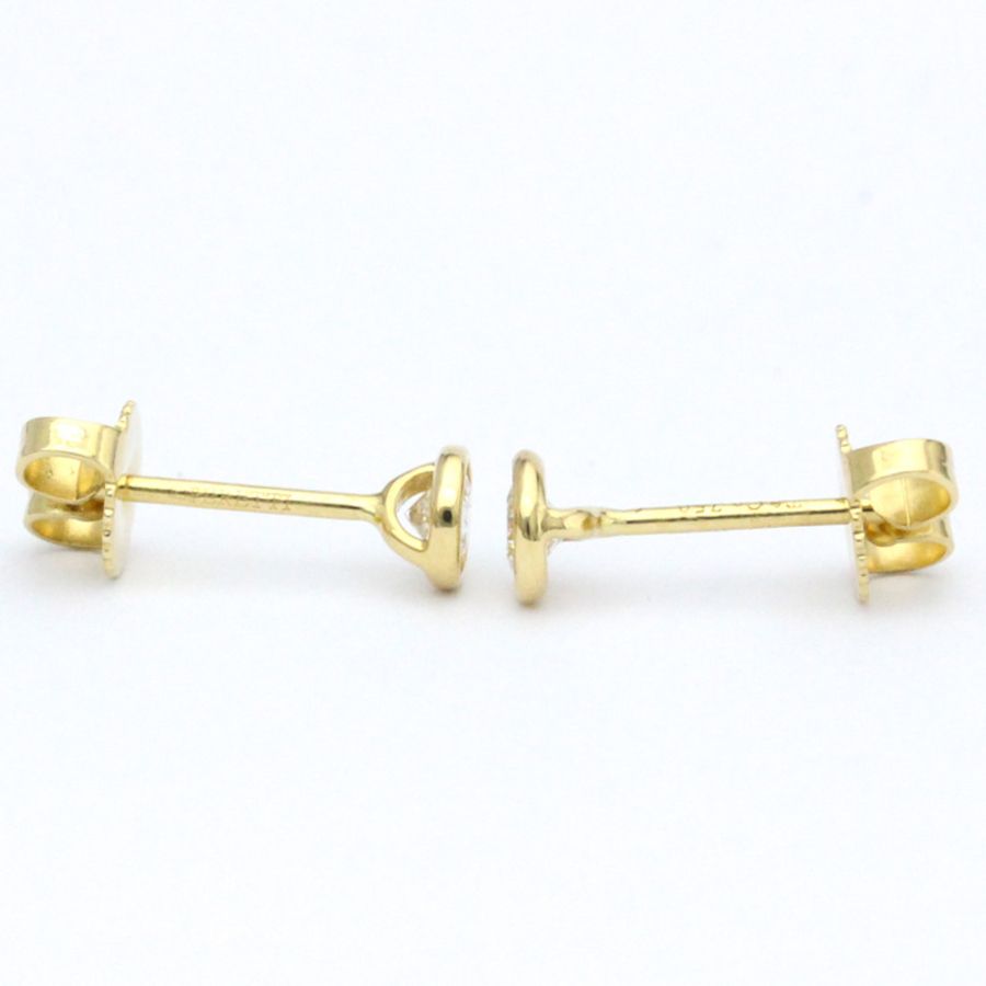 【日本直送】拋光 TIFFANY By The Yard 鑽石耳環 18K 黃金 BF562245-2