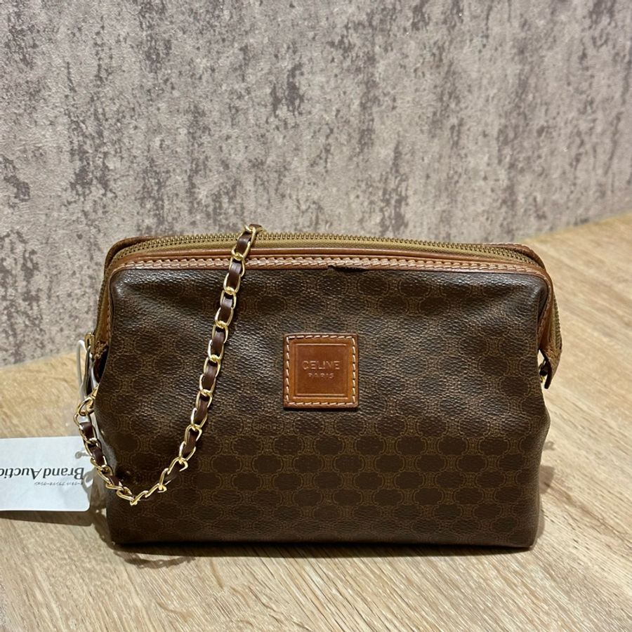 🔥秒殺價🔥#celine #vintage 老花95新✨ #雲朵包 #斜背包 #鏈條包-5