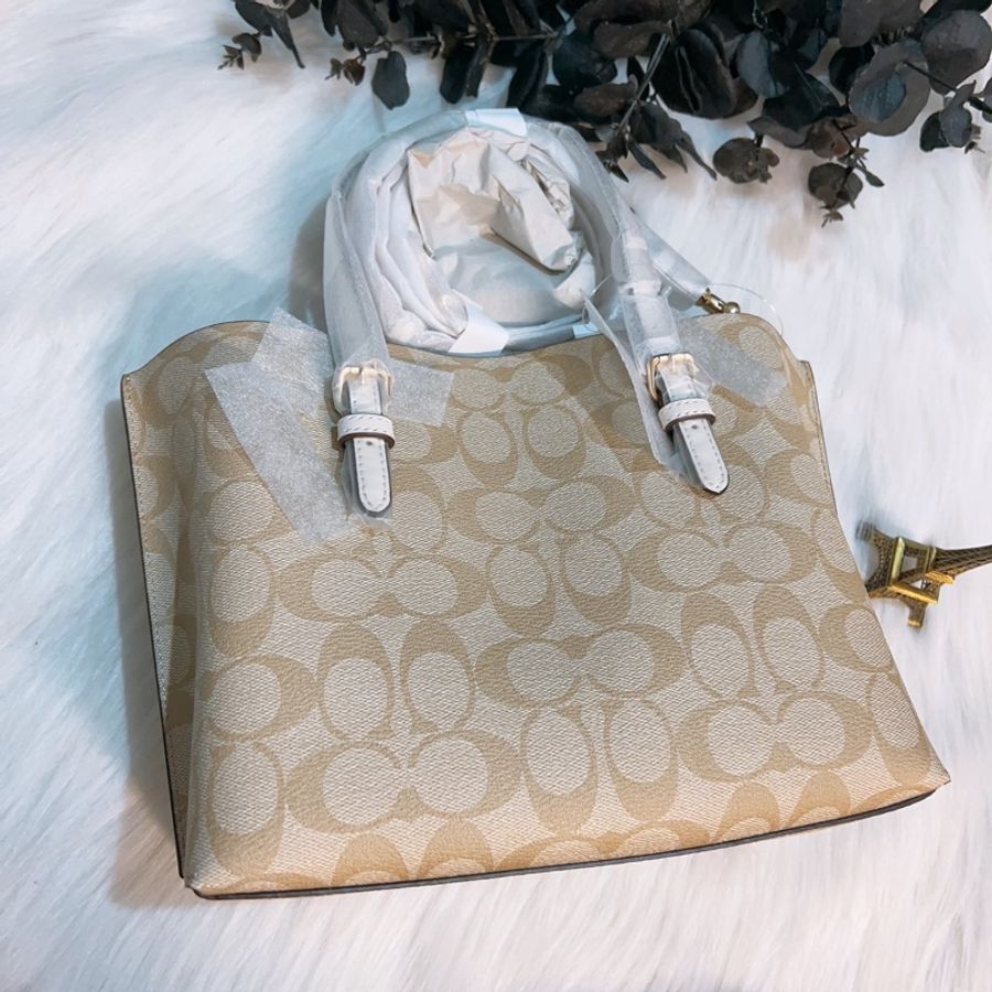Coach老花白Mollie 25托特包/手提,斜背包-2