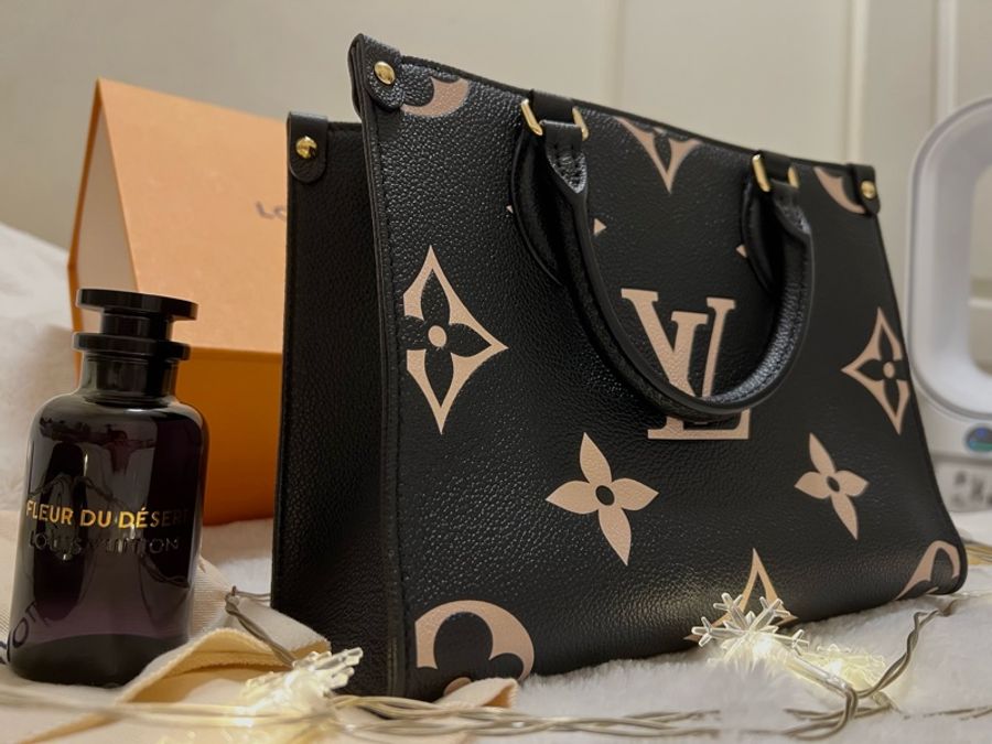 LOUIS VUITION近全新 專櫃購入正品Lv OnTheGo PM包包 雙色MonogramEmpreinte-5