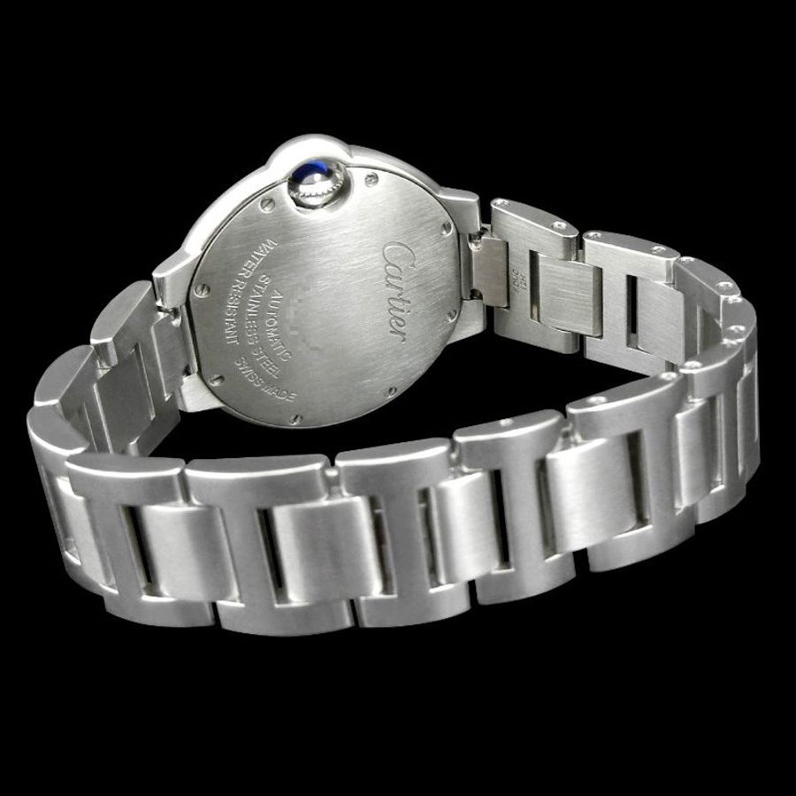 金鐸精品~2283 CARTIER 卡地亞 BALLON BLEU 33mm 中型款藍氣球 自動上鍊女用腕錶-2