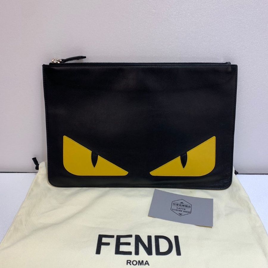 FENDI 怪獸 手拿包 87成新-0