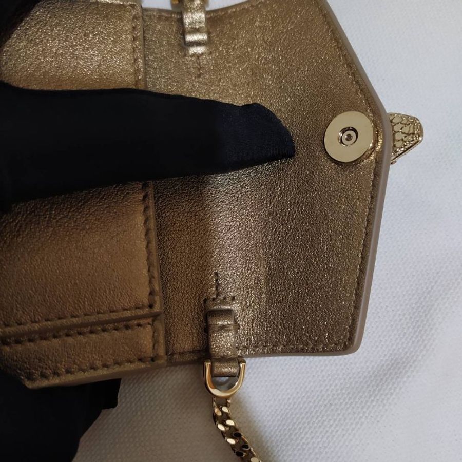SERPENTI FOREVER MICRO BAG 寶格麗 金色 迷你包-5