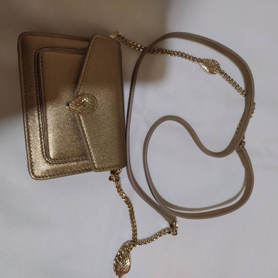 SERPENTI FOREVER MICRO BAG 寶格麗 金色 迷你包-7