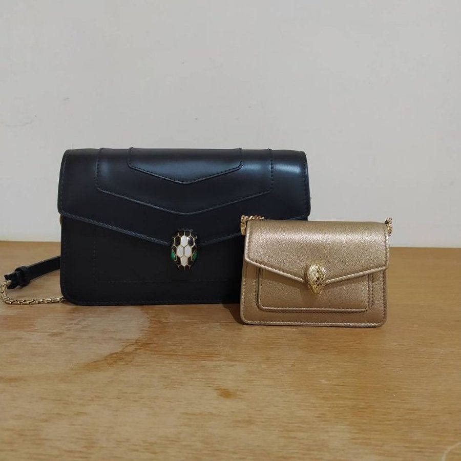 SERPENTI FOREVER MICRO BAG 寶格麗 金色 迷你包-18