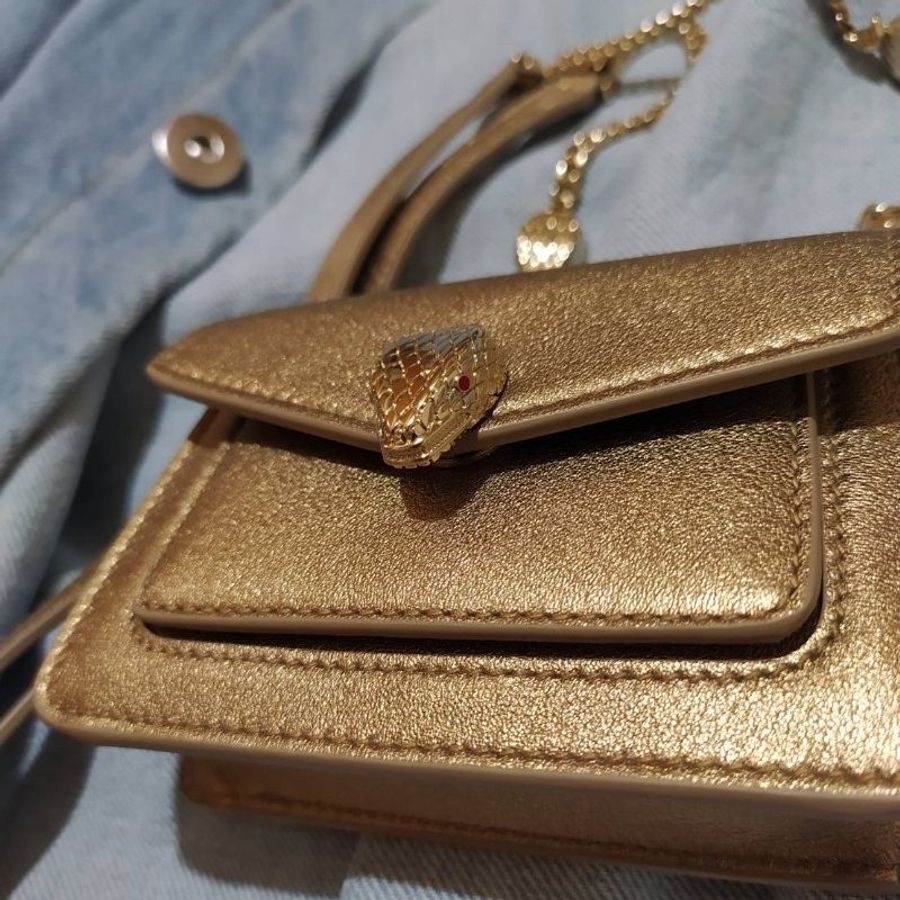 SERPENTI FOREVER MICRO BAG 寶格麗 金色 迷你包-1