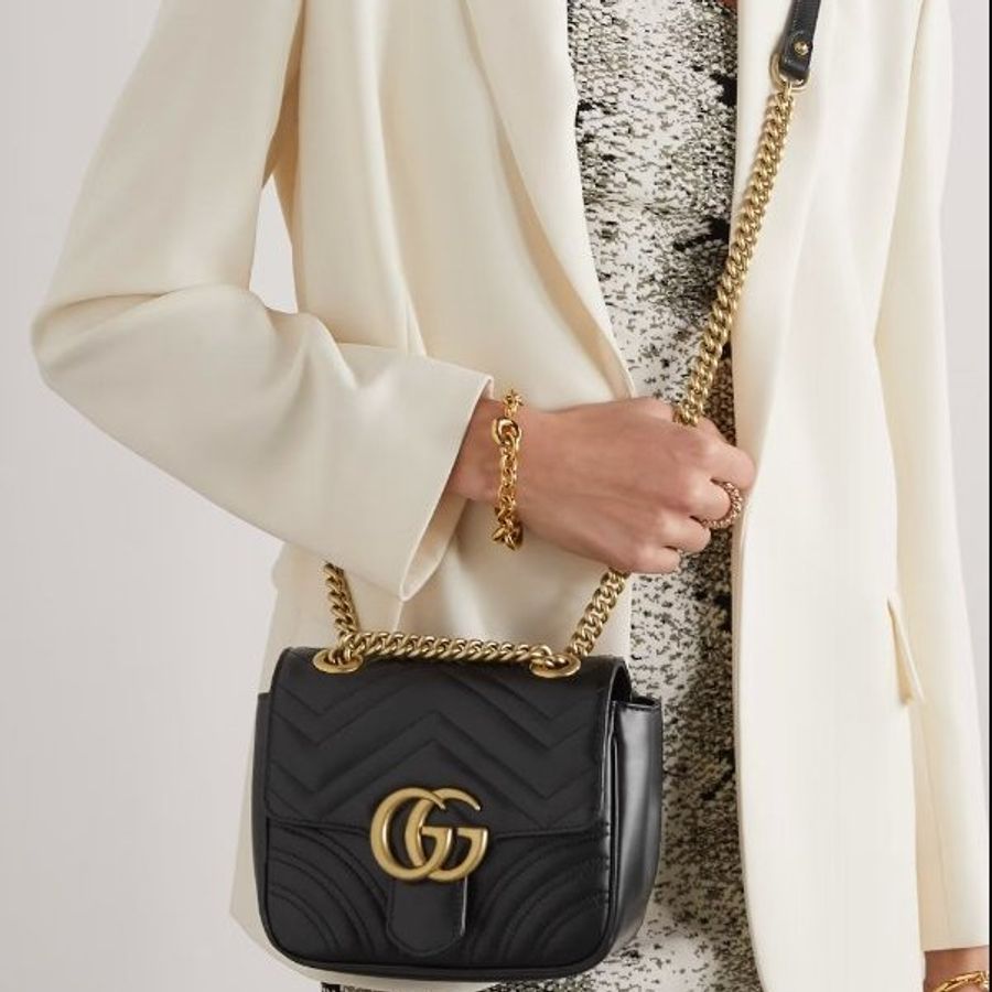GUCCI Marmont 斜背包/側背包/鍊包/方胖子 739682 全新-0
