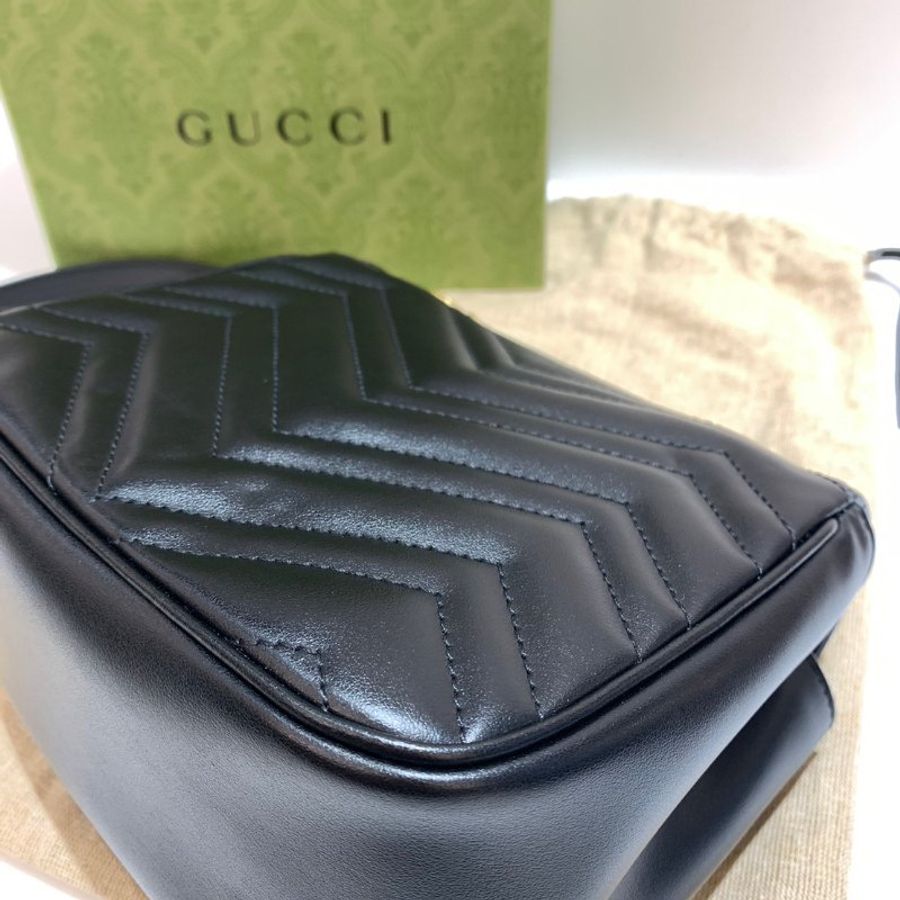 GUCCI Marmont 斜背包/側背包/鍊包/方胖子 739682 全新-10