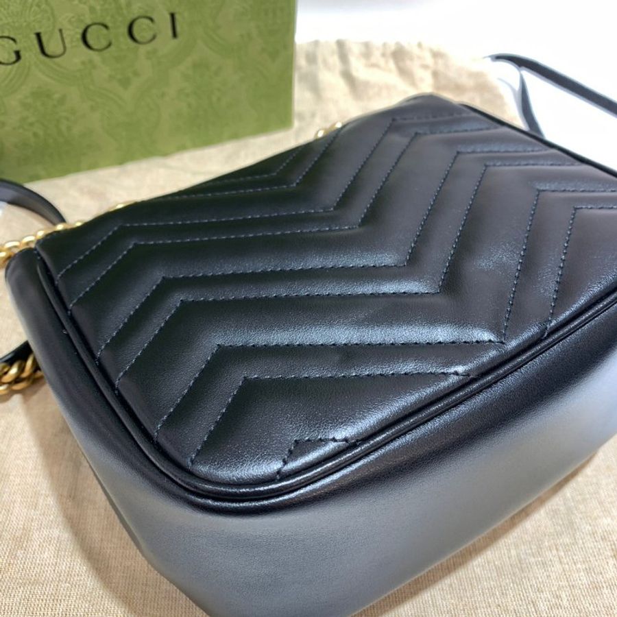GUCCI Marmont 斜背包/側背包/鍊包/方胖子 739682 全新-11