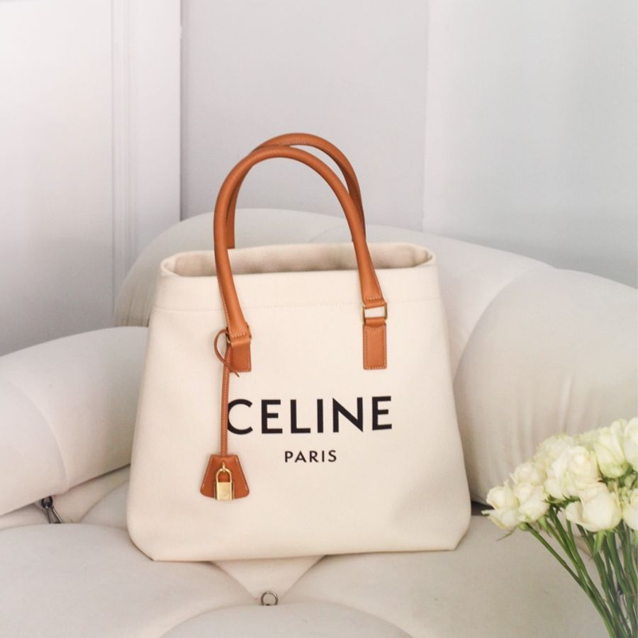 Celine 手提帆布大托特包-0