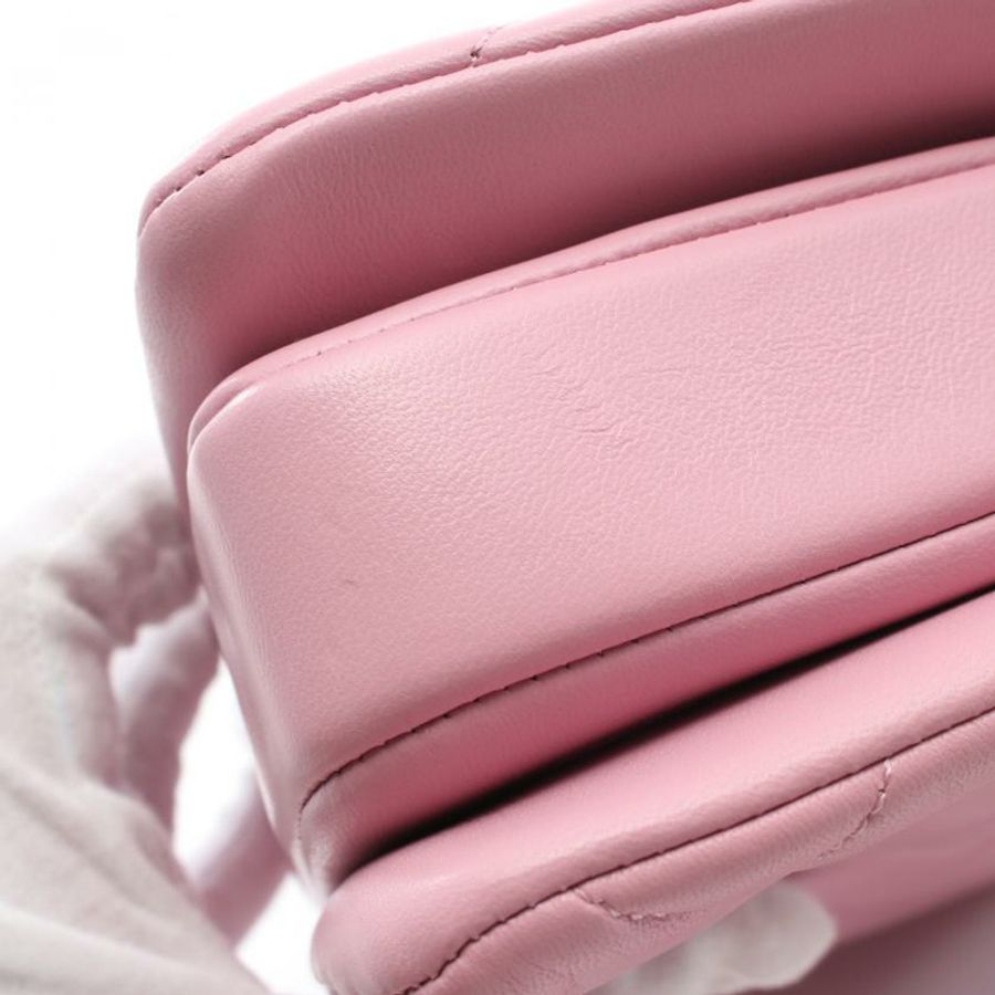 【日本直送】 中古CHANEL[A]Trendy CC 鏈條肩包 小羊皮 淺粉色 金色五金 兩用款-6