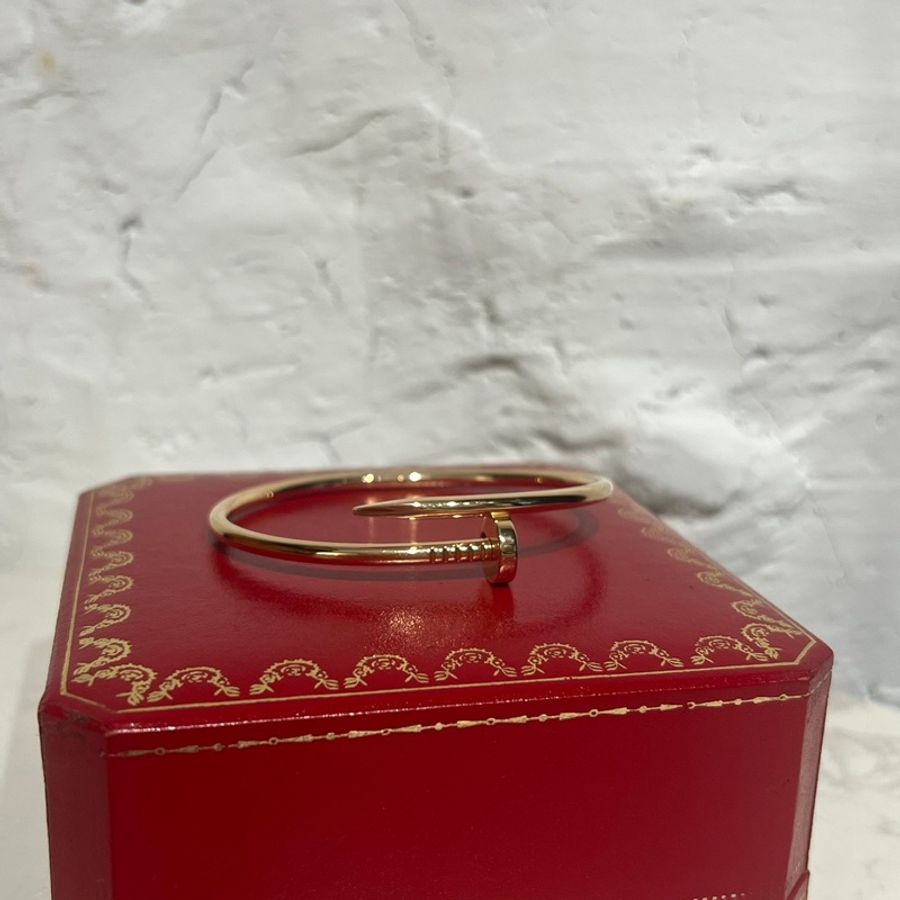 Cartier JUSTE UN CLOU釘子玫瑰金手鐲-0