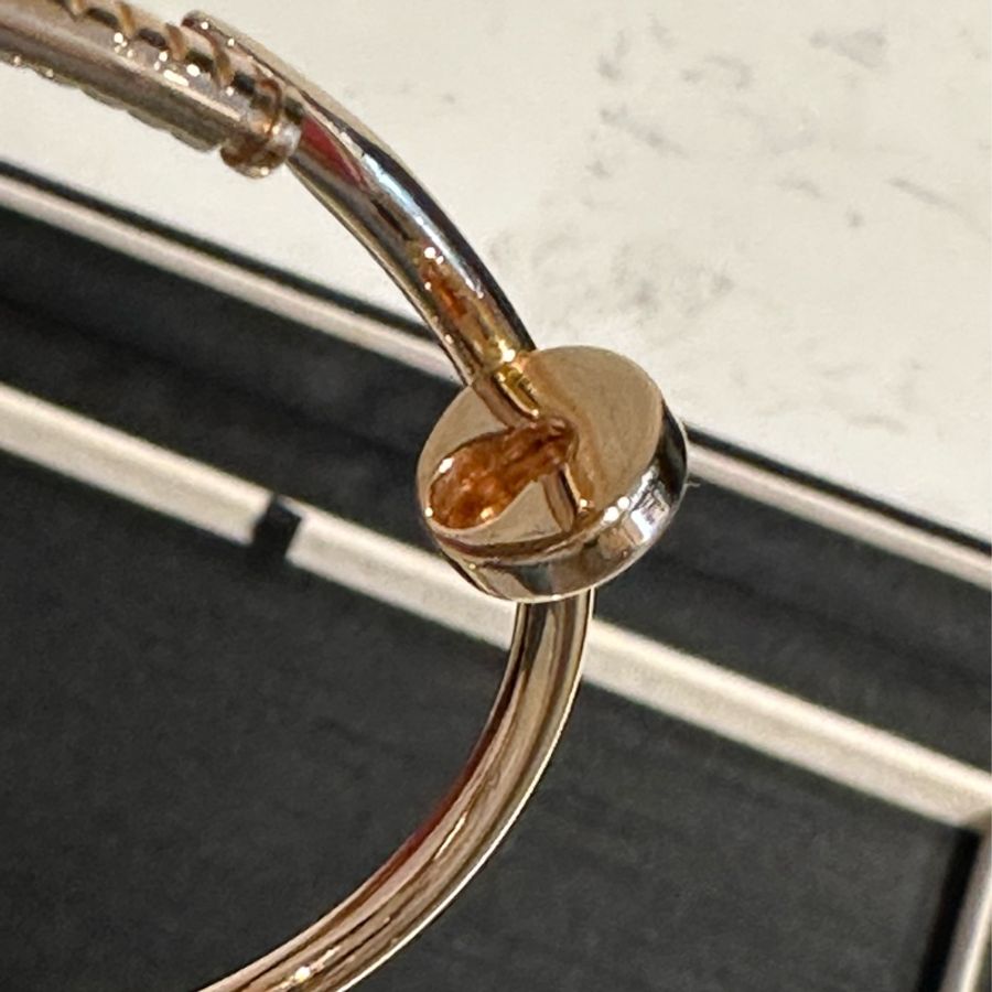 Cartier JUSTE UN CLOU釘子玫瑰金手鐲-9