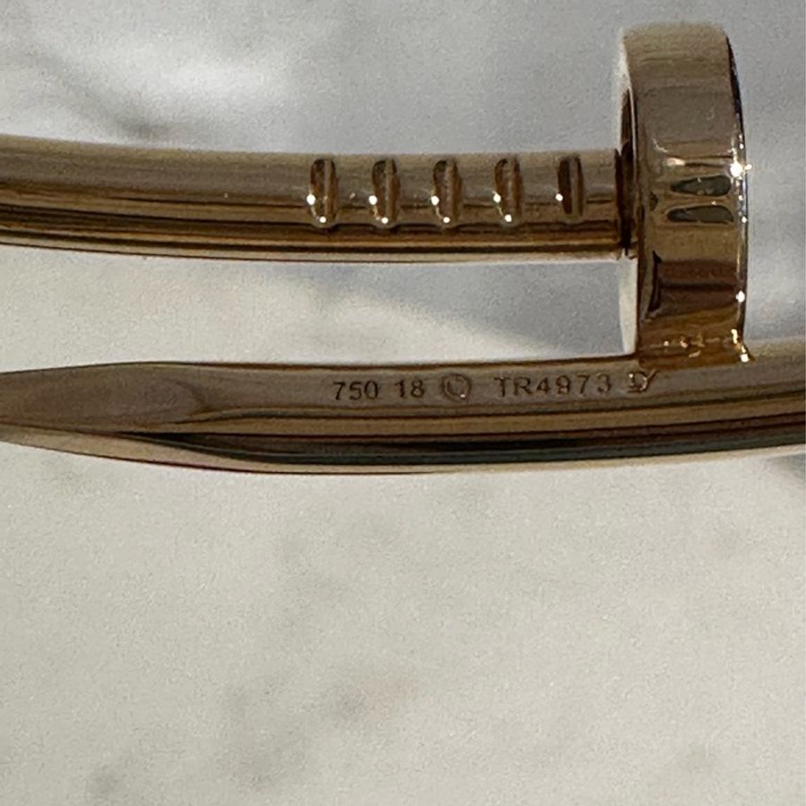 Cartier JUSTE UN CLOU釘子玫瑰金手鐲-10
