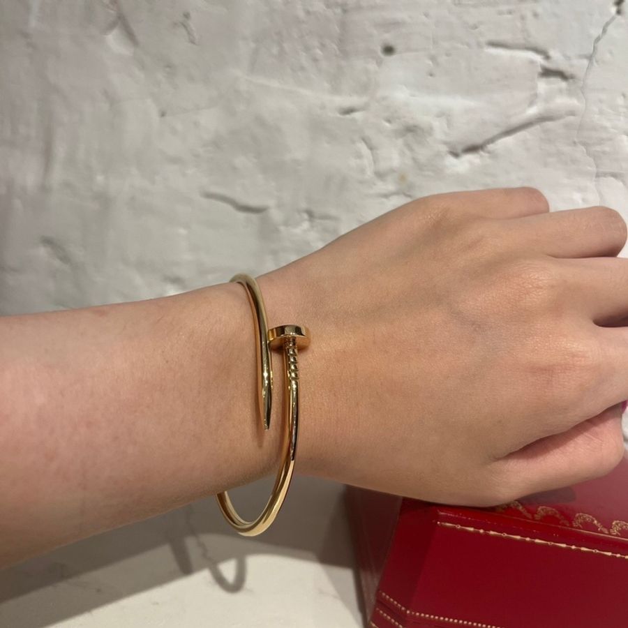 Cartier JUSTE UN CLOU釘子玫瑰金手鐲-13