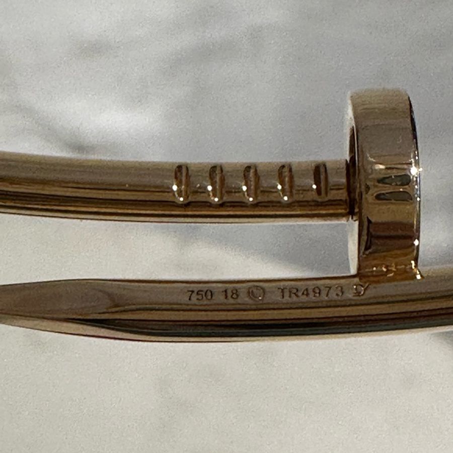 Cartier JUSTE UN CLOU釘子玫瑰金手鐲-14