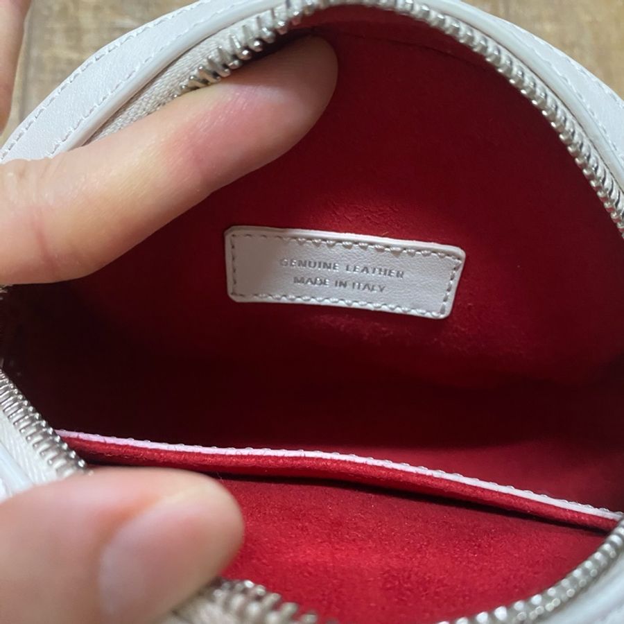 TOD'S 全皮豆豆銀鍊圓餅斜背包-6