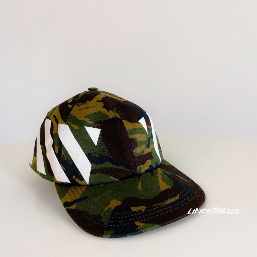 Off-White 迷彩帽白色斜線Camo Diagonal Cap-0