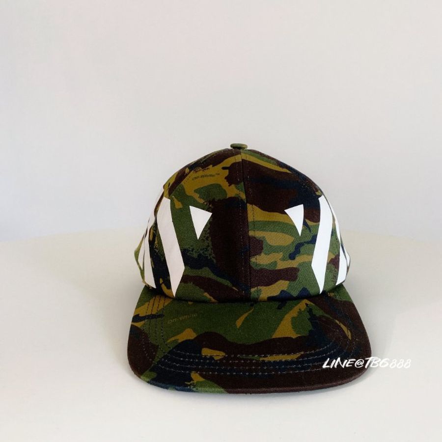 Off-White 迷彩帽白色斜線Camo Diagonal Cap-2