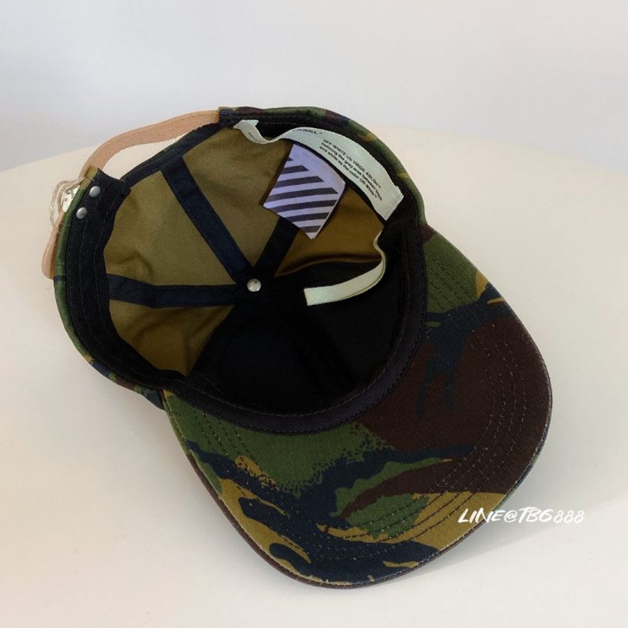 Off-White 迷彩帽白色斜線Camo Diagonal Cap-5