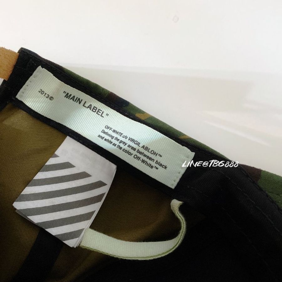 Off-White 迷彩帽白色斜線Camo Diagonal Cap-6