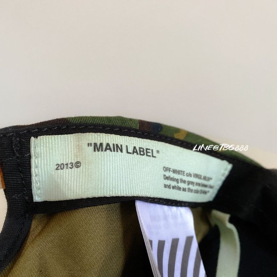 Off-White 迷彩帽白色斜線Camo Diagonal Cap-7