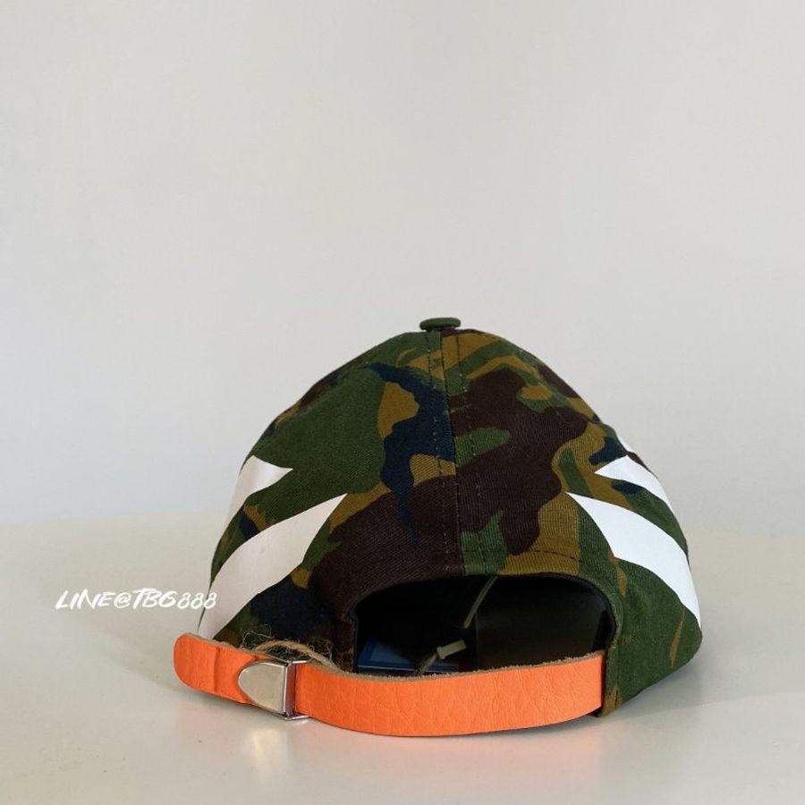 Off-White 迷彩帽白色斜線Camo Diagonal Cap-8