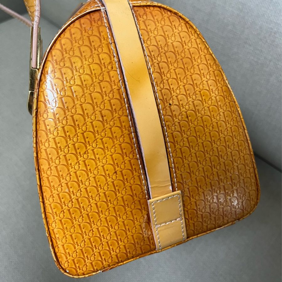 Dior Vintage 漆皮保齡球包-3
