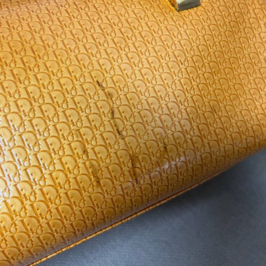 Dior Vintage 漆皮保齡球包-4