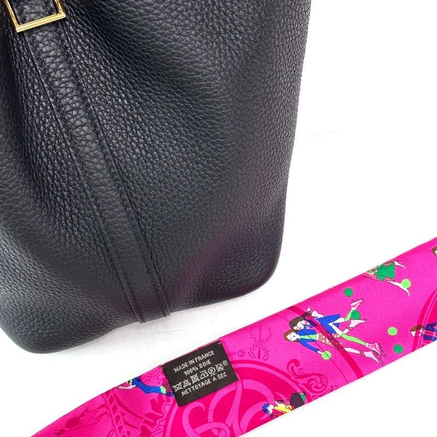 Hermès Twilly 桃色跳舞 / 馬車花紋Lady圖騰絲巾-6