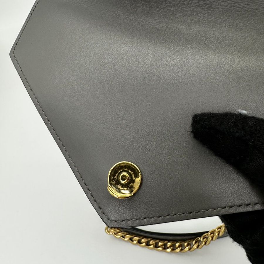 【Prada】降價咯! Pattina in pelle saffiano+soft Calf1 Marmo TU 灰色 肩背包-6