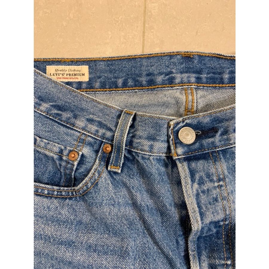 二手 經典Levi’s 501高腰直筒排扣牛仔褲-7