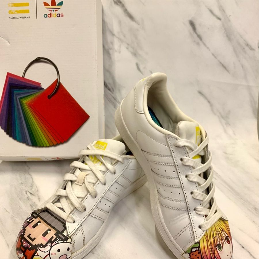 Adidas Superstar Pharrell 愛迪達限定版鞋款 運動鞋 休閒鞋-0