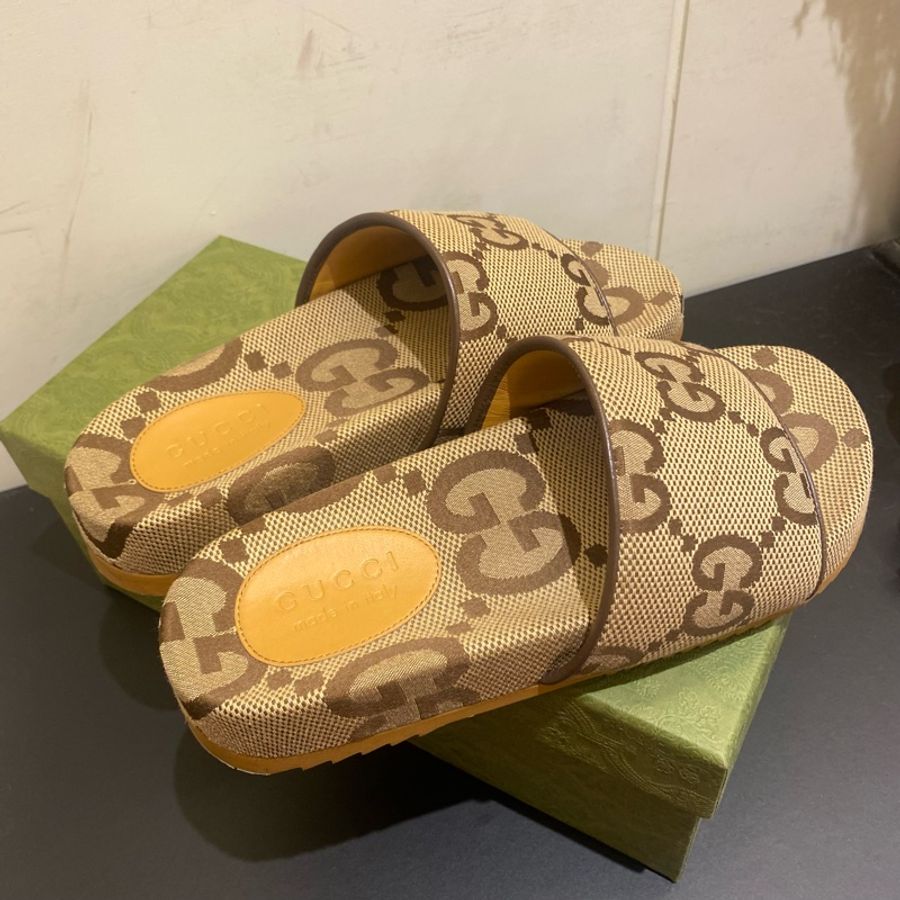 Gucci GG 經典老花 大logo 拖鞋-2