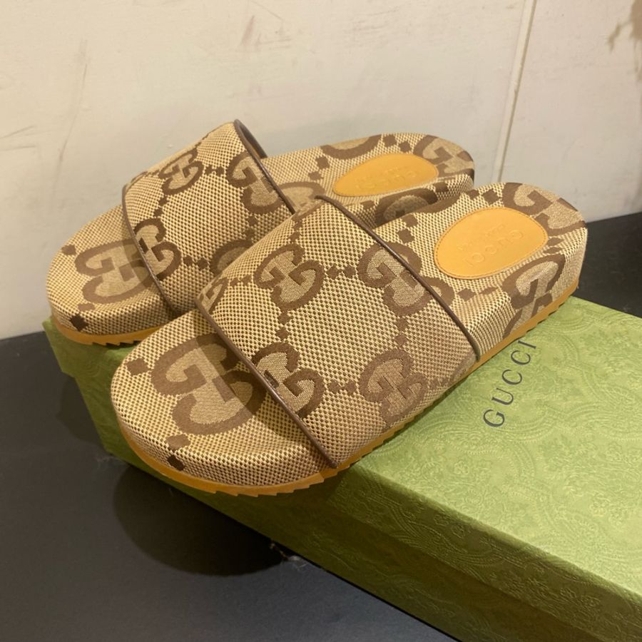 Gucci GG 經典老花 大logo 拖鞋-4