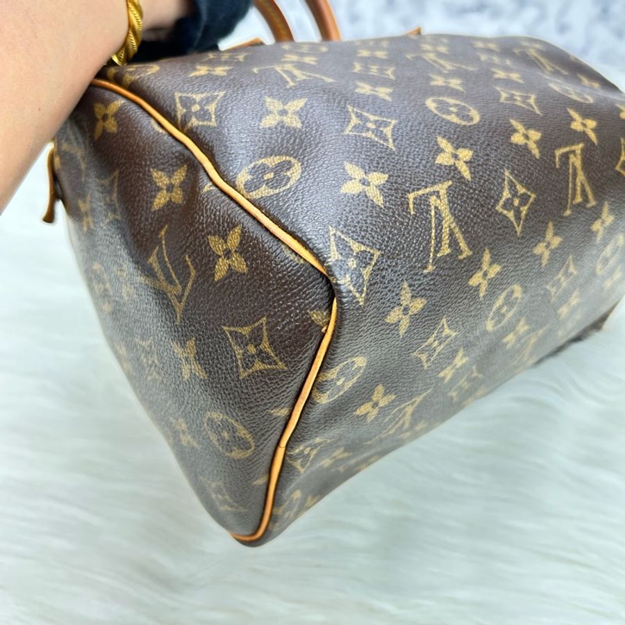 💖💖代售 LV Speedy 25 經典老花波斯頓包 手提款 💖東方不敗經典款💖-14