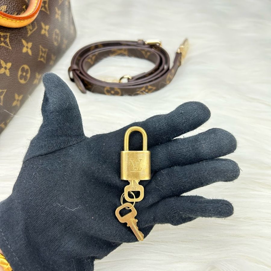 💖💖代售 LV Speedy 25 經典老花波斯頓包 手提款 💖東方不敗經典款💖-27