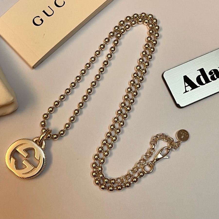 Gucci 經典雙G雕花項鍊-12